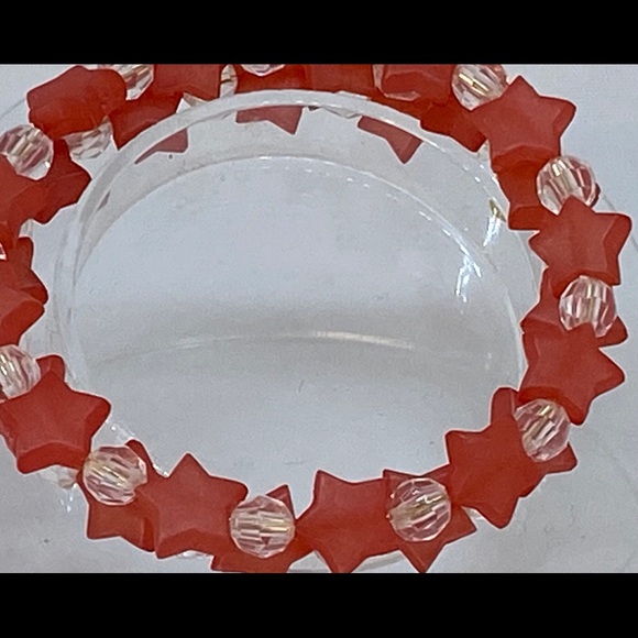 Handmade Star Beaded Wrap Around Bracelets, Wrap Bracelet, Memory Wire Bracelet - Picture 4 of 16